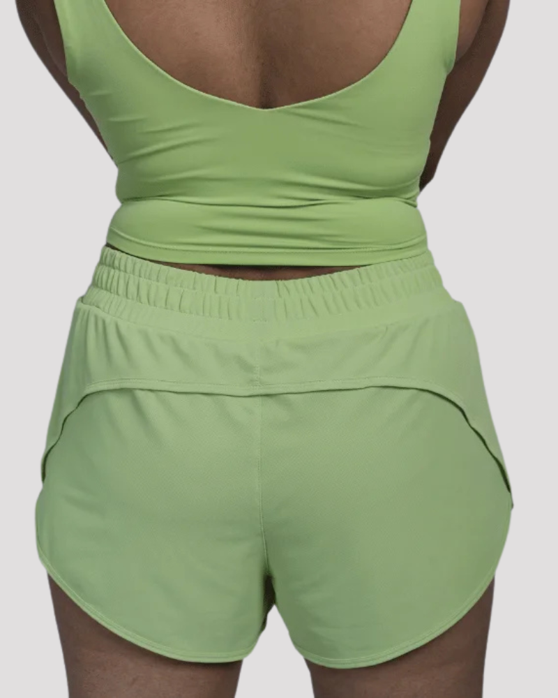 Neon Green Running Shorts - Image 2